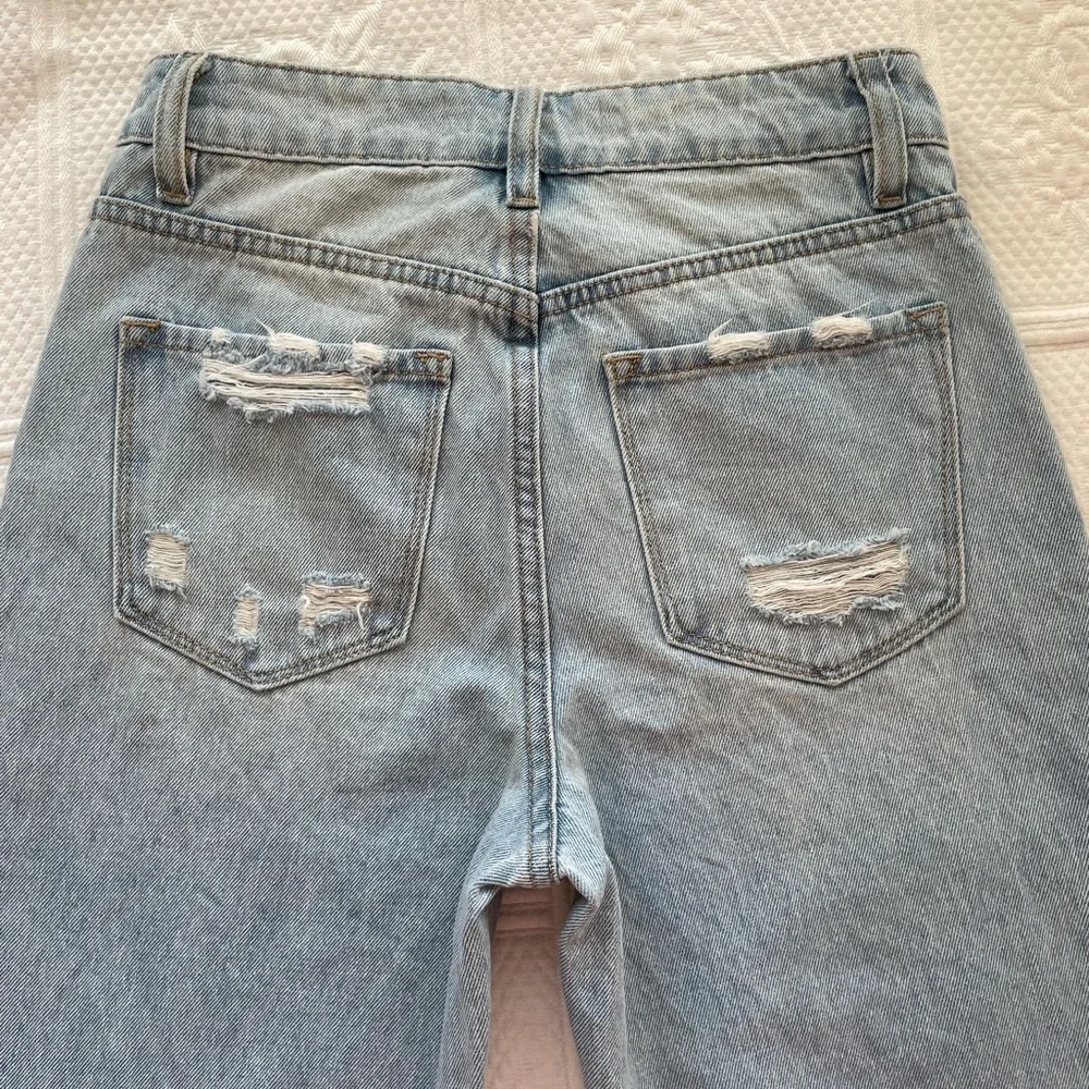 Buckle FLYING MONKEY Vintage Cropped Straight Jean Distressed Windfall 23 - Picture 13 of 14